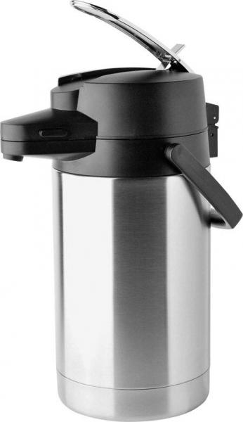 Pumpkanne Coffeestation Edelstahl mit Pumpsystem und Tragehenkel
